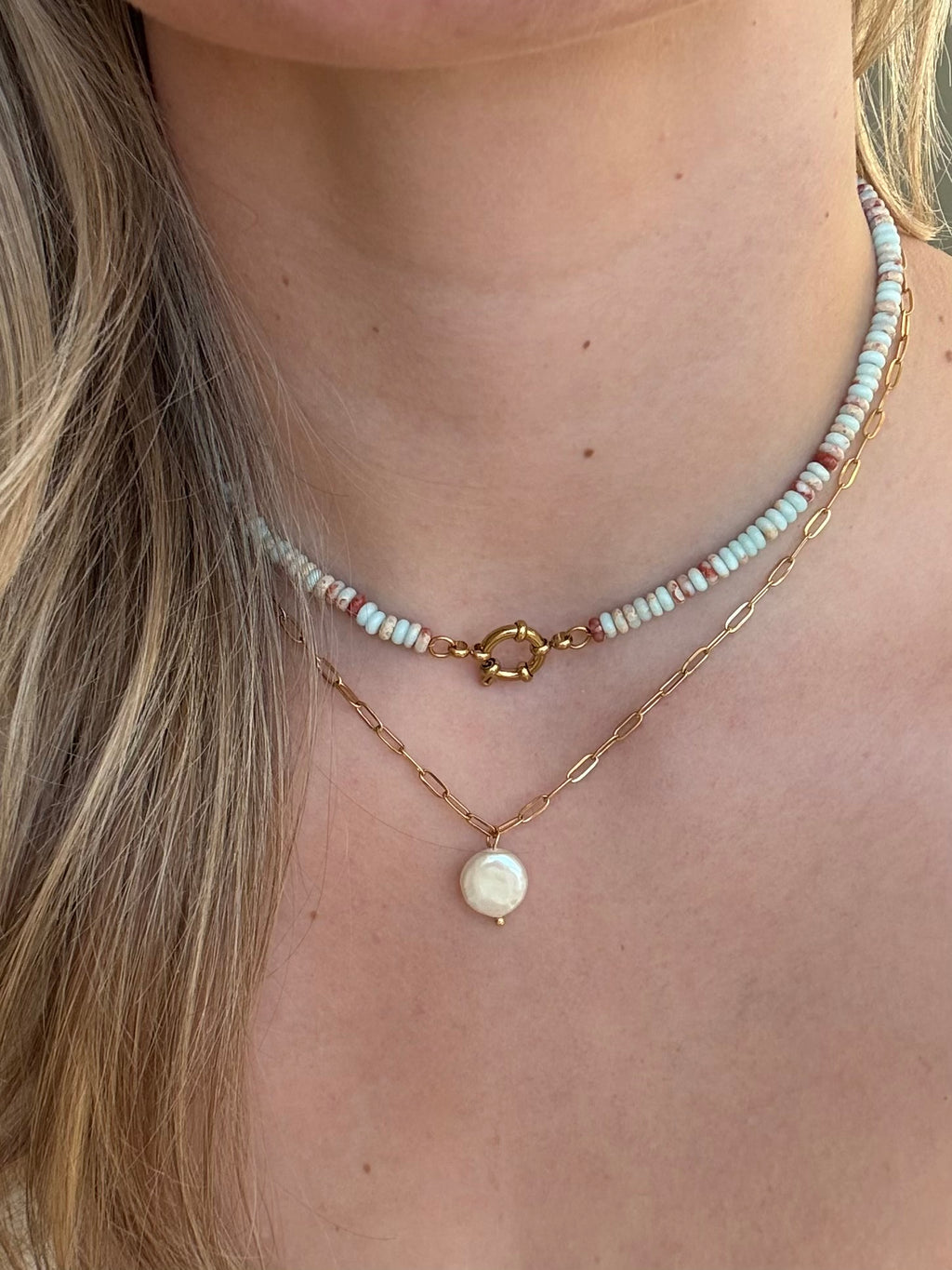 Delilah Pearl Necklace | Gold & Silver