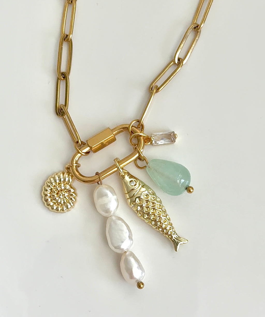 Beach Memory Charm Necklace
