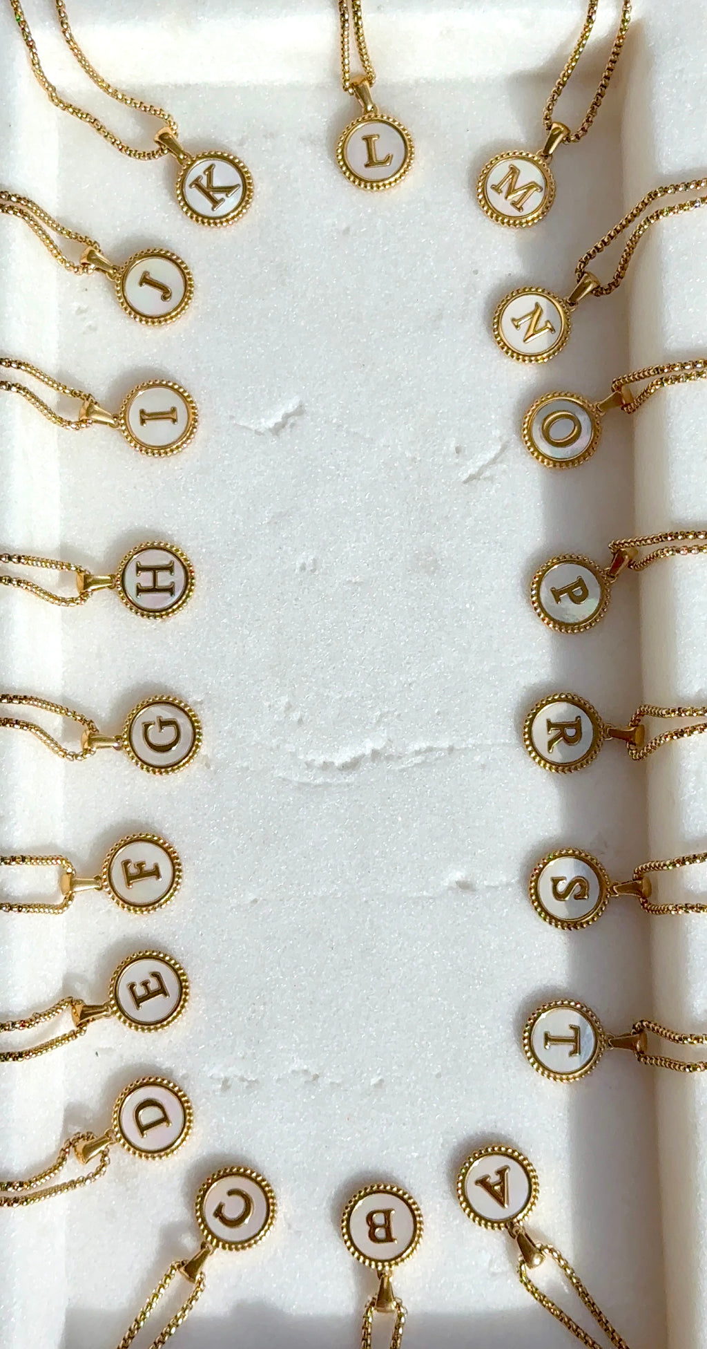 Sage Initial Necklace | Gold