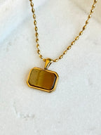 Amber Light Necklace | Gold