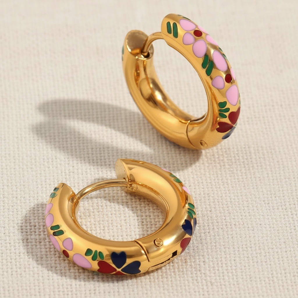 Petal Gold Hoops | Gold