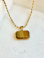 Amber Light Necklace | Gold