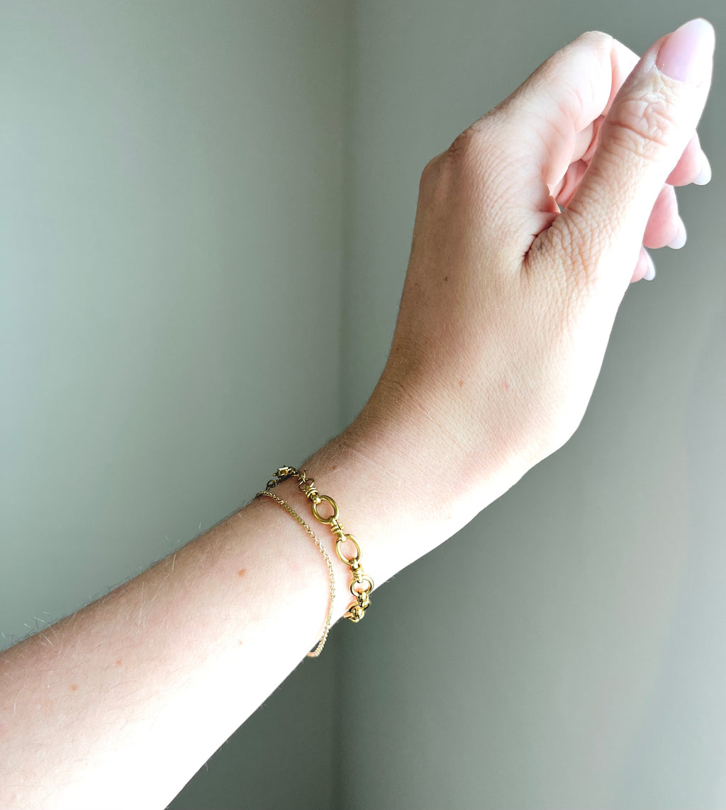 Molly Link Bracelet | Gold