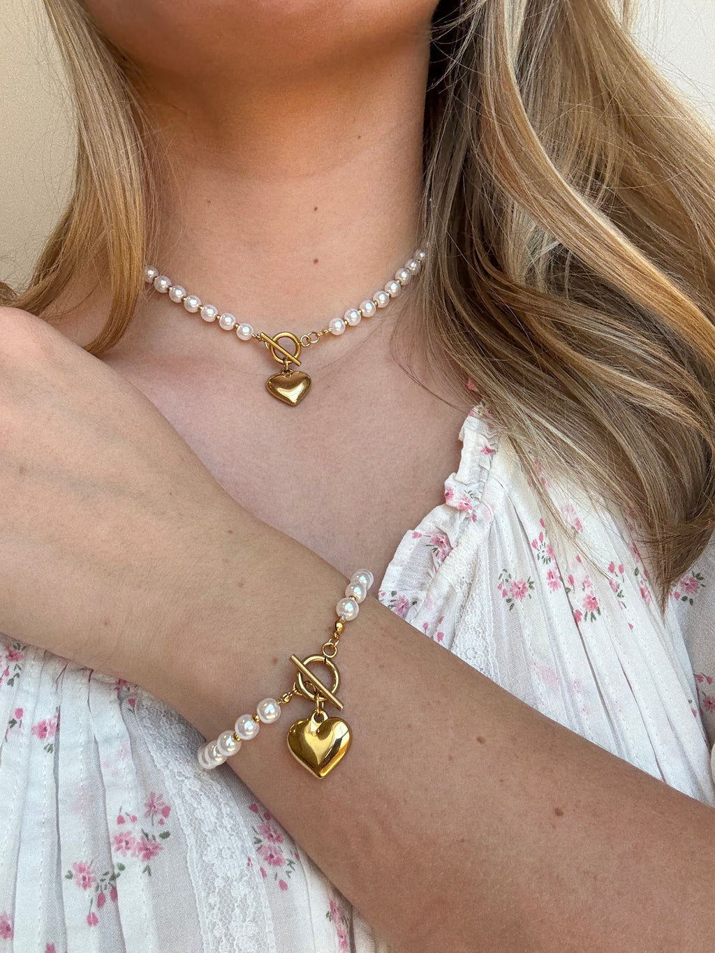 Ida Heart Bracelet | Gold