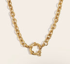 Josslyn Carabiner Necklace | Gold