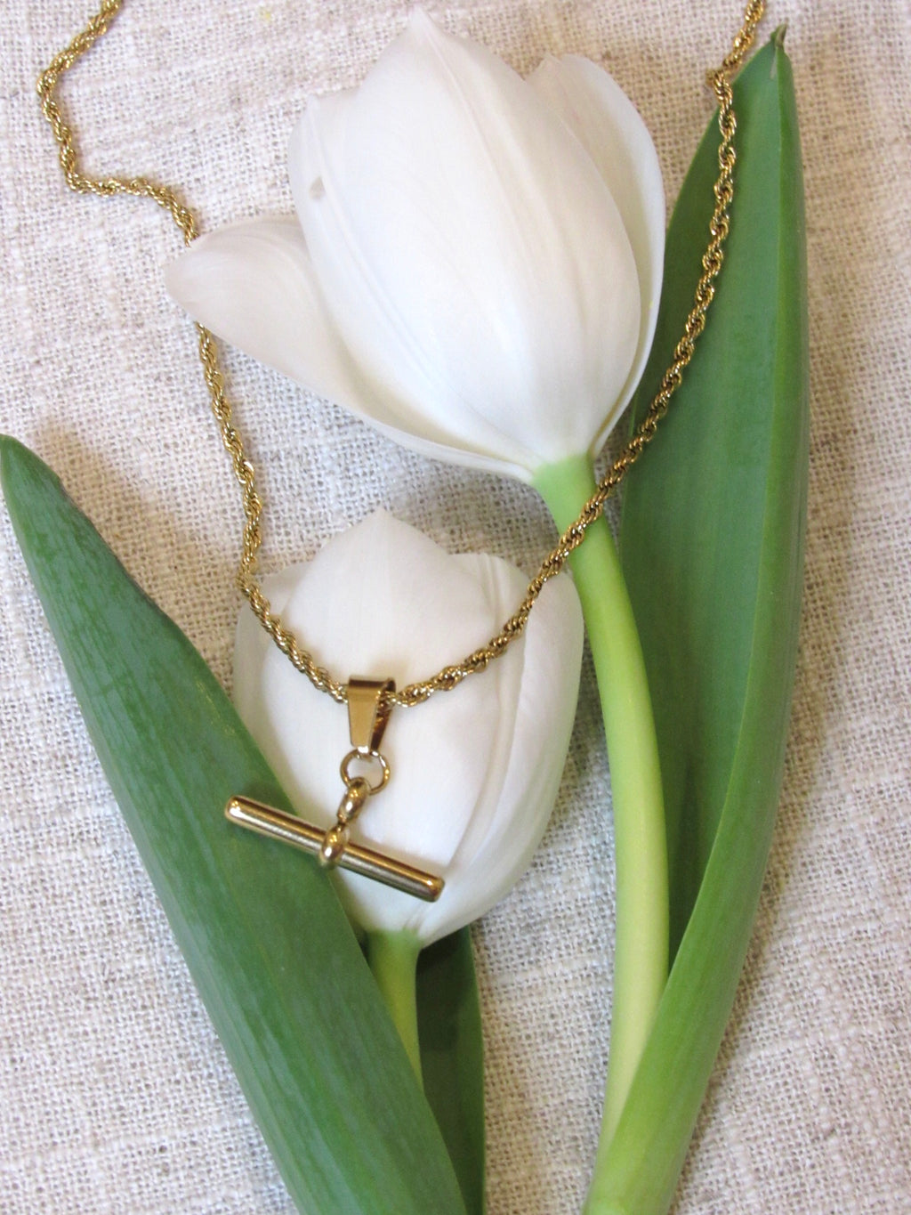 Andy T-Bar Necklace | Gold