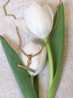 Andy T-Bar Necklace | Gold