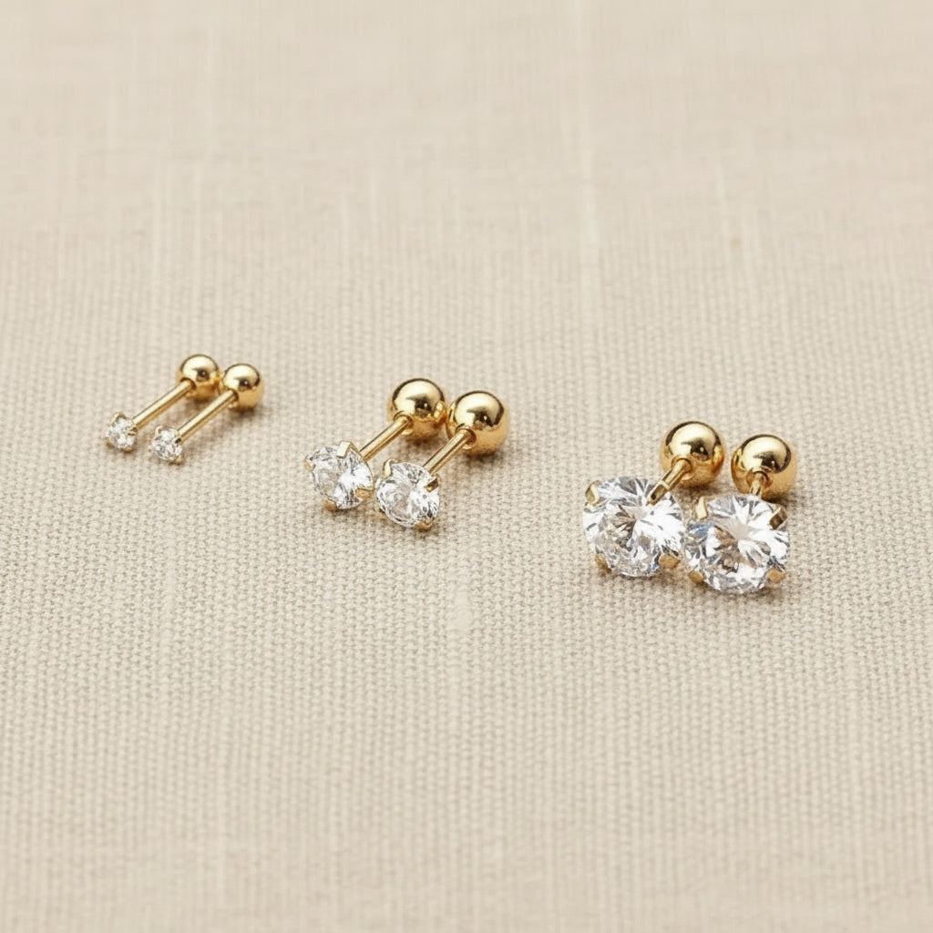 Georgiana Earring Set | Gold