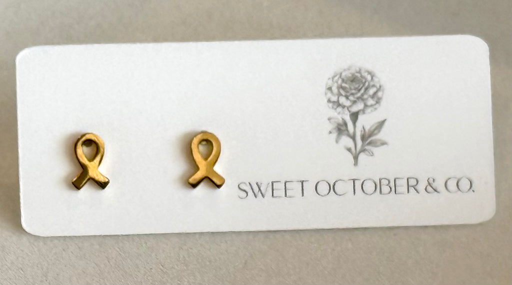 Tiny Hope Studs | Gold