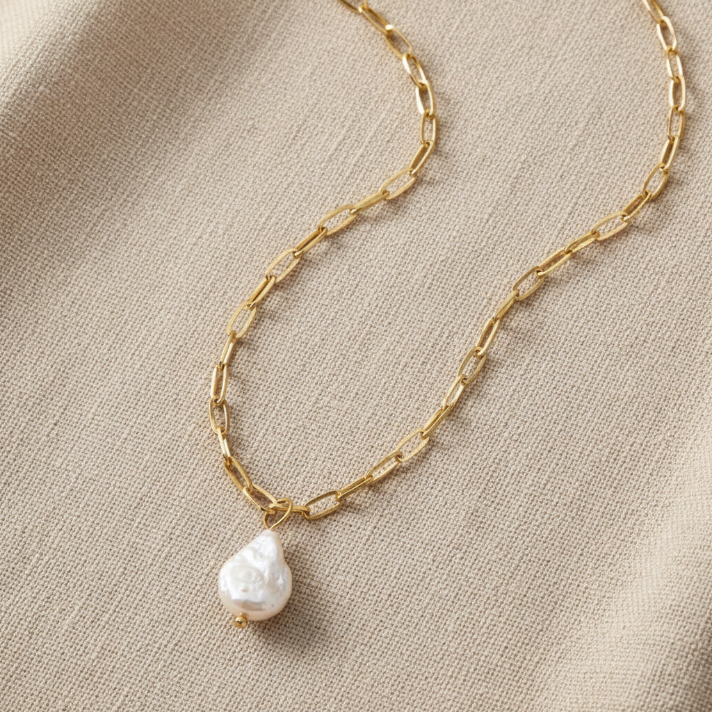 Delilah Pearl Necklace | Gold & Silver