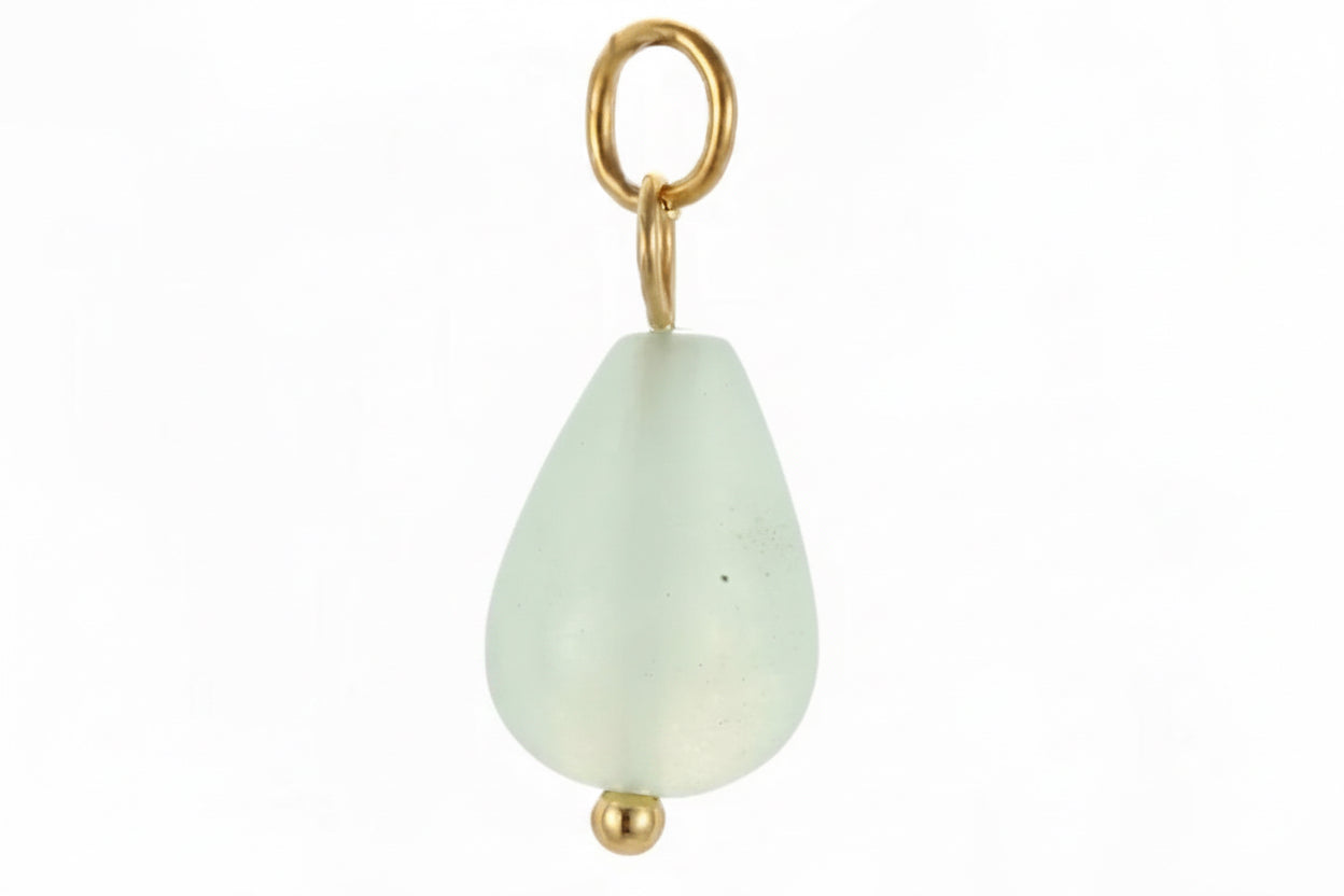 Green Natural Stone Charm