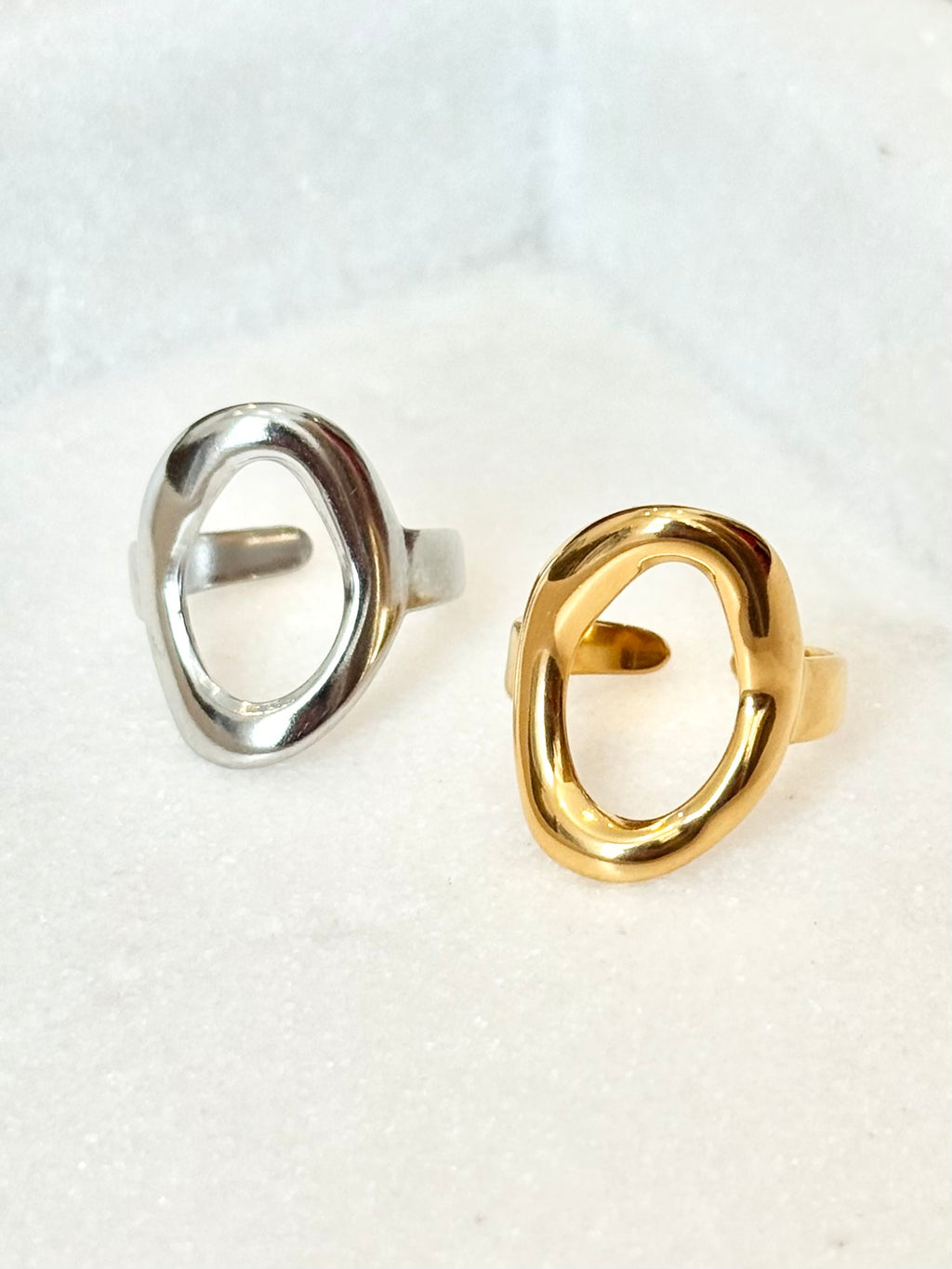 Halo Ring | Gold & Silver