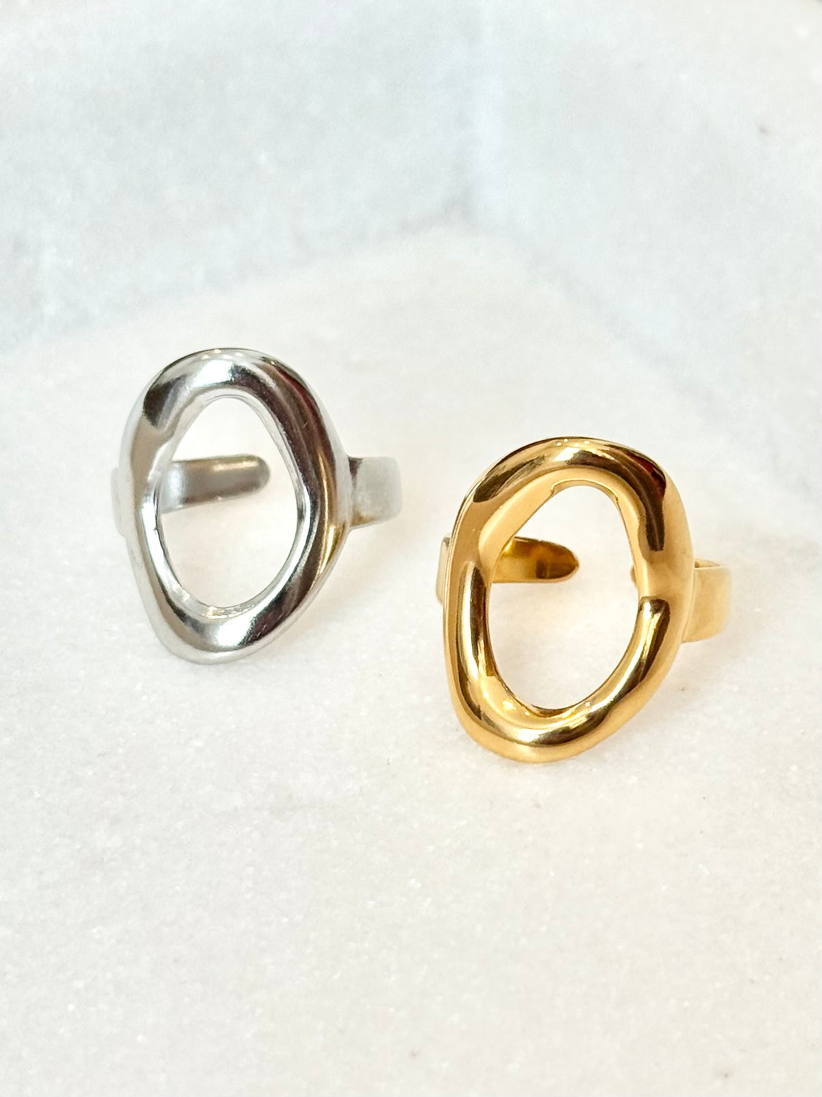 Halo Ring | Gold & Silver