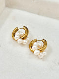 Pearl Picnic Hoops | Gold