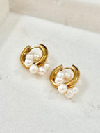 Pearl Picnic Hoops | Gold