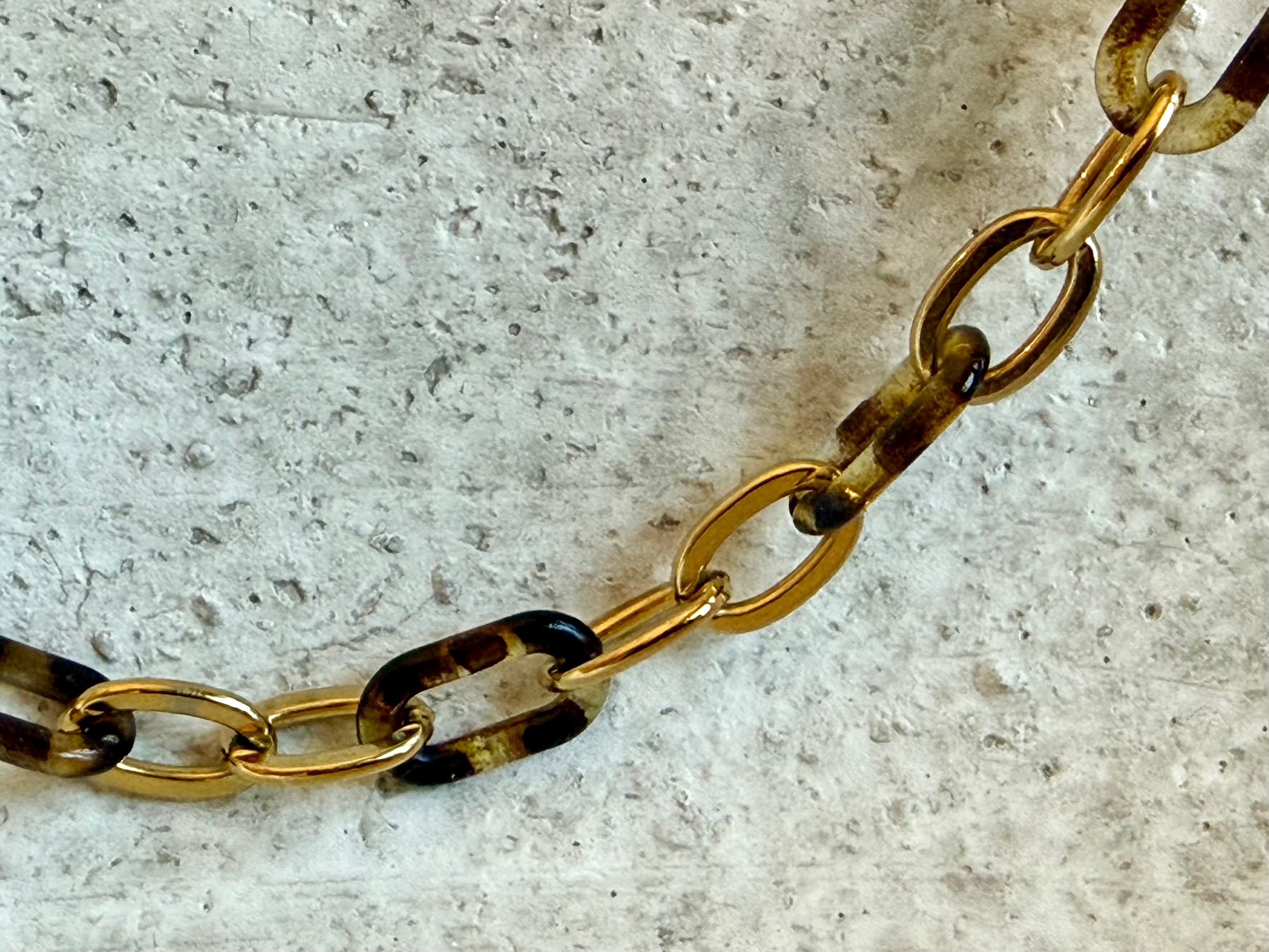 Tatum Leopard Necklace | Gold