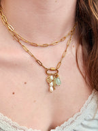 Beth Link Necklace | Gold