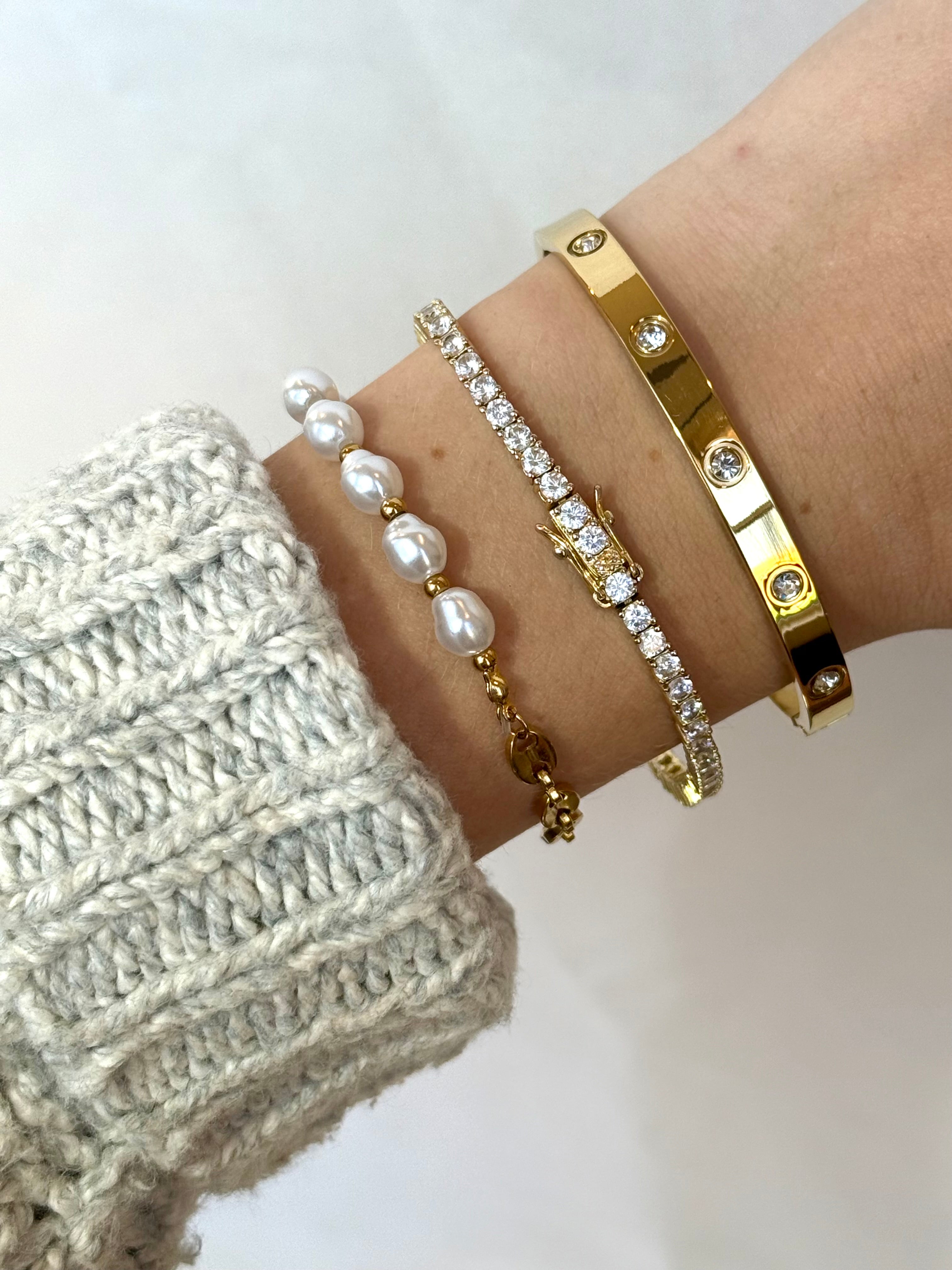 Emma Bean Bracelet | Gold