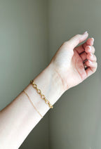 Molly Link Bracelet | Gold