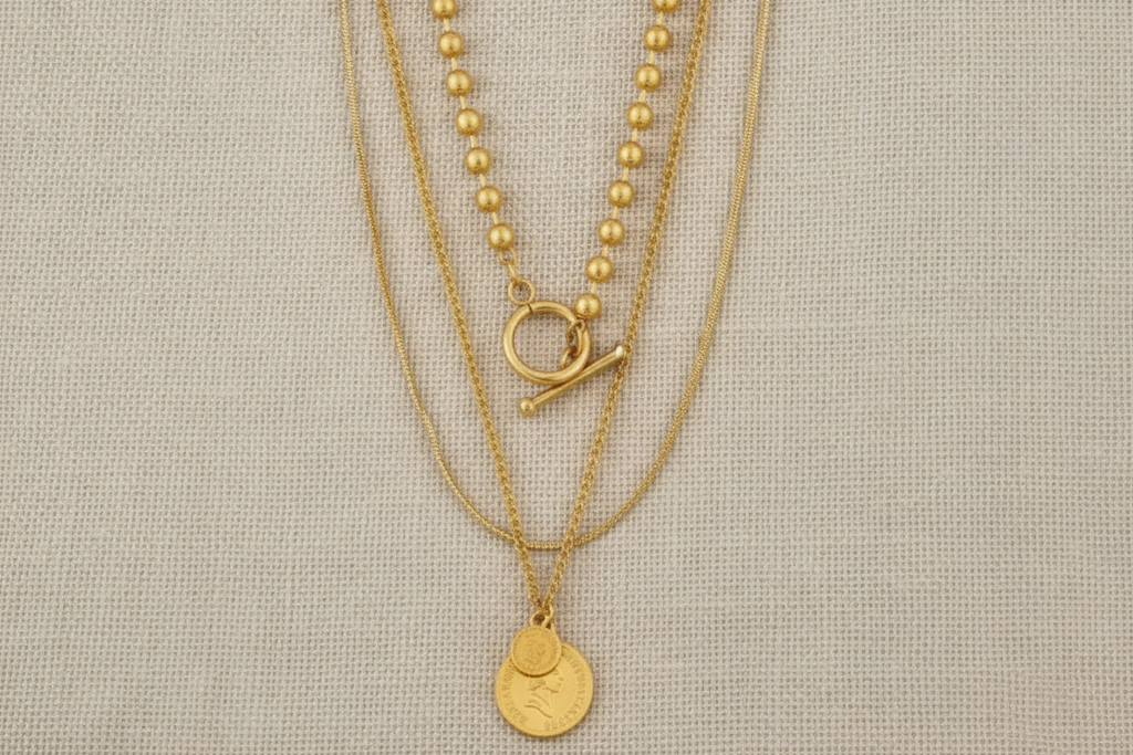 Ella Coin Necklace | Gold