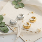 Honey Huggie Hoops | Gold & Silver