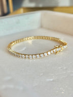 Dottie Tennis Bracelet | Gold