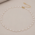 Lena Pearl Necklace | Gold