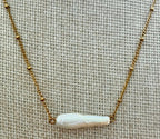 Evermore Pearl Necklace | Gold