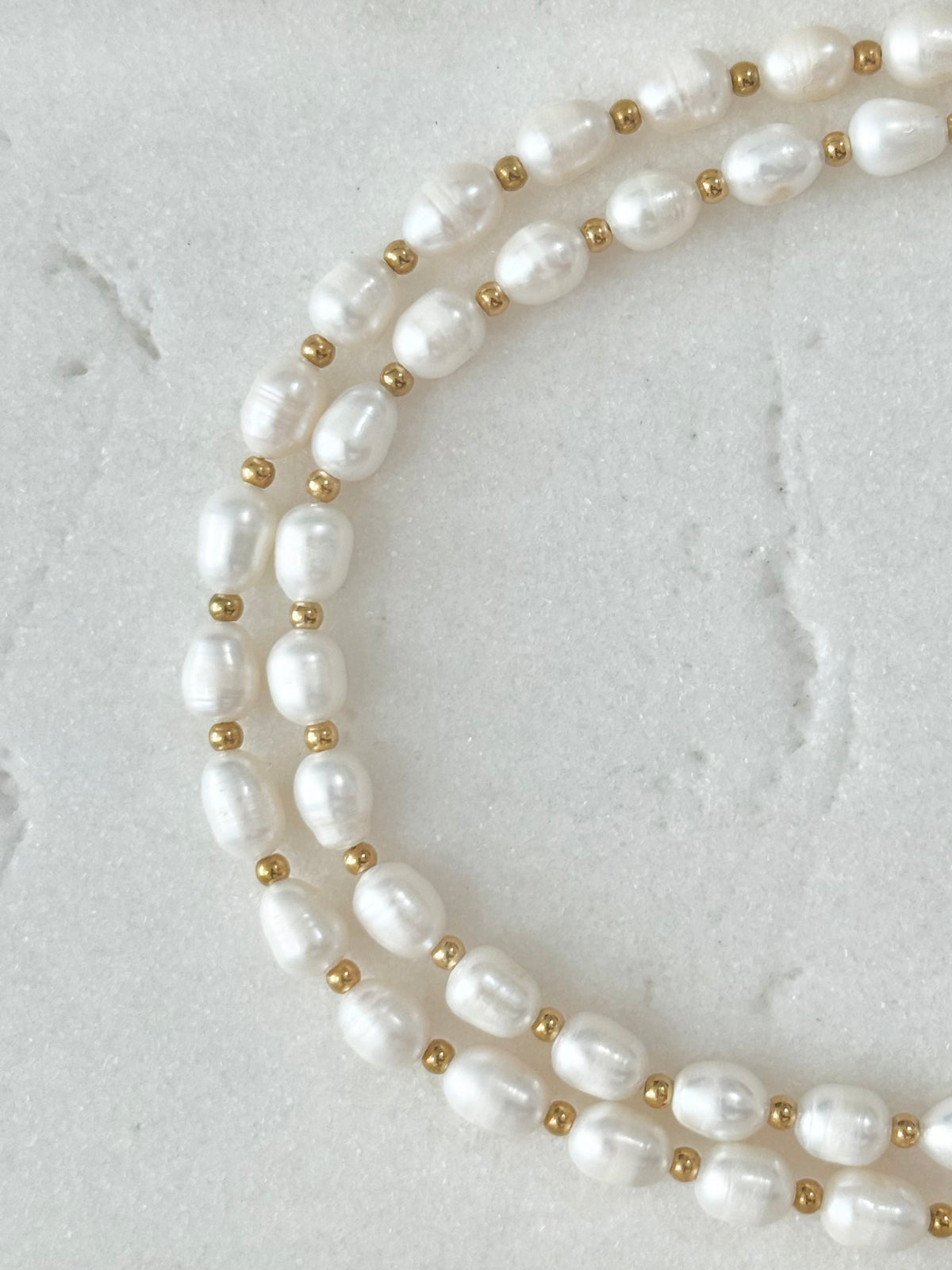 Storybook Pearl Necklace | Gold