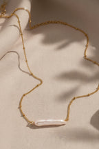 Evermore Pearl Necklace | Gold
