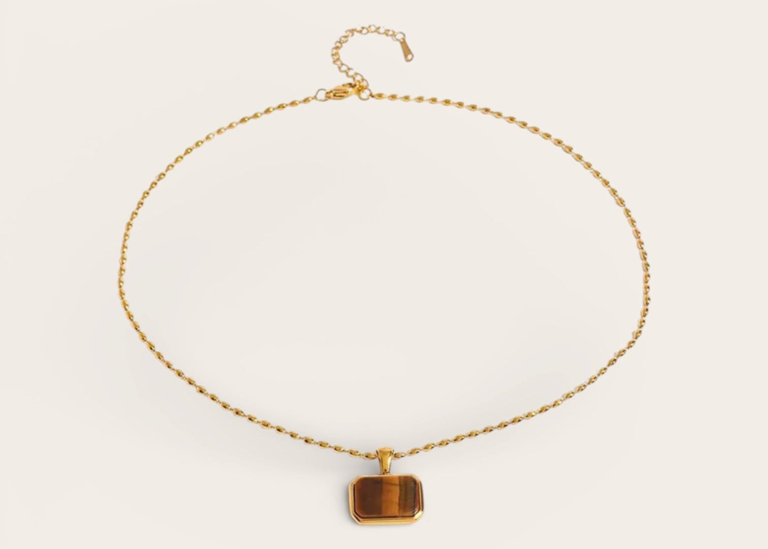 Amber Light Necklace | Gold