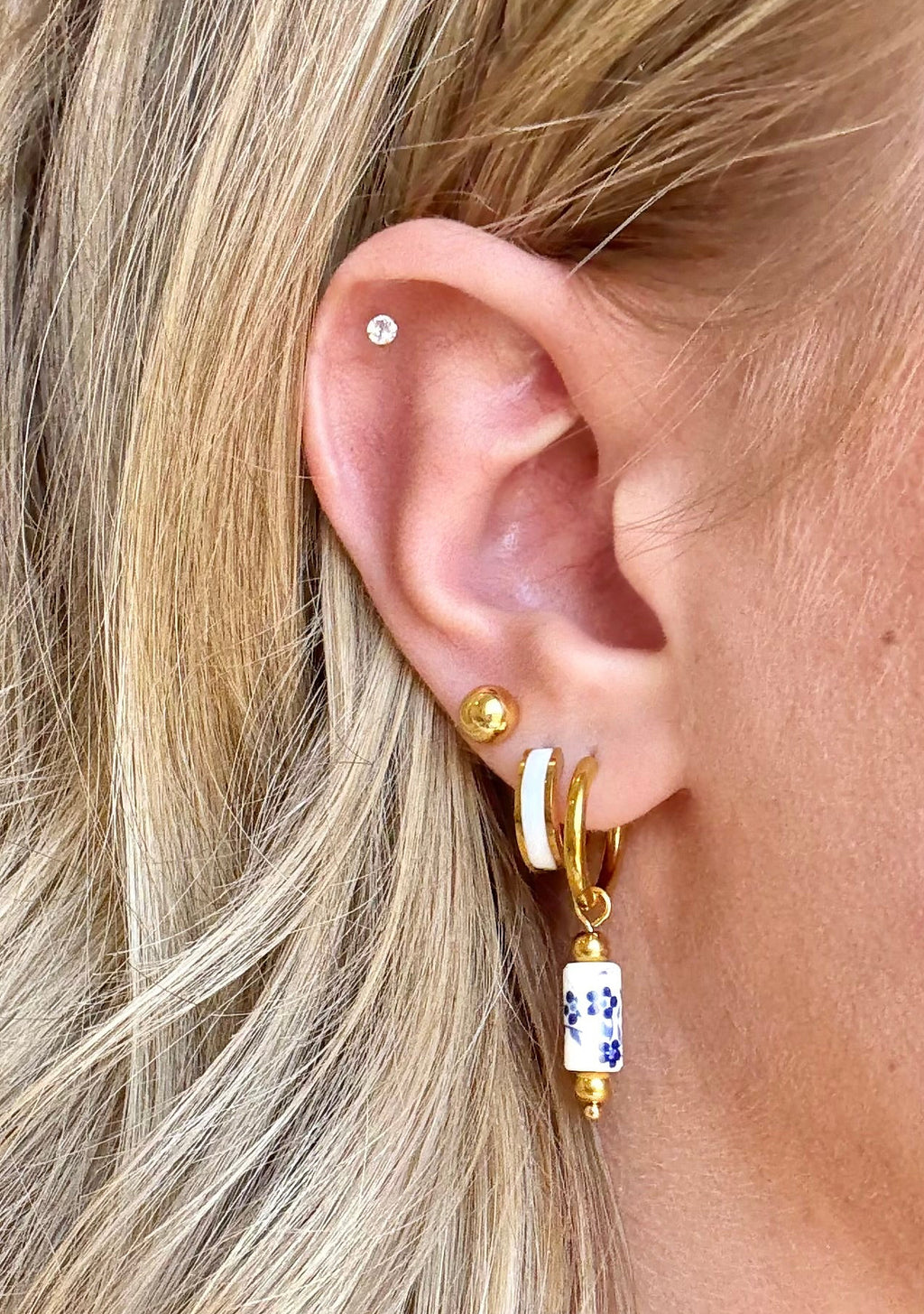 The Capri Hoops | Gold