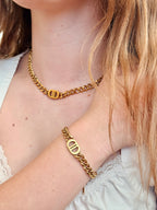 Josie Cuban Necklace | Gold
