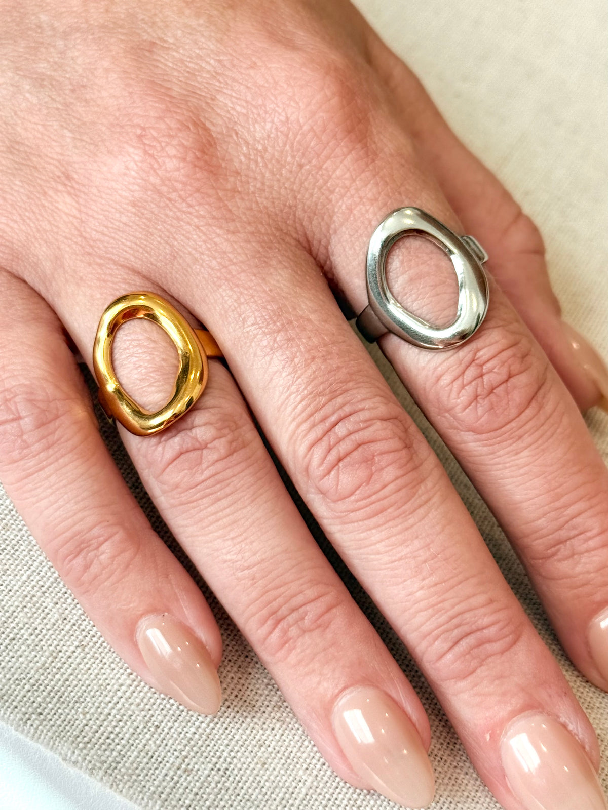 Halo Ring | Gold & Silver