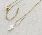 Grace Cross Necklace | Gold