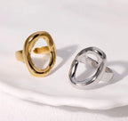 Halo Ring | Gold & Silver