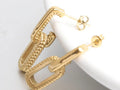 Hattie Link Earrings | Gold