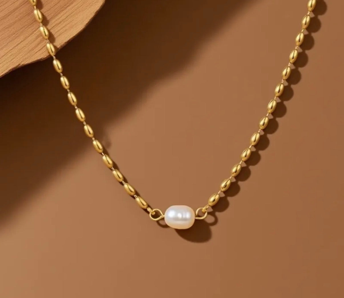Opal Link Necklace | Gold