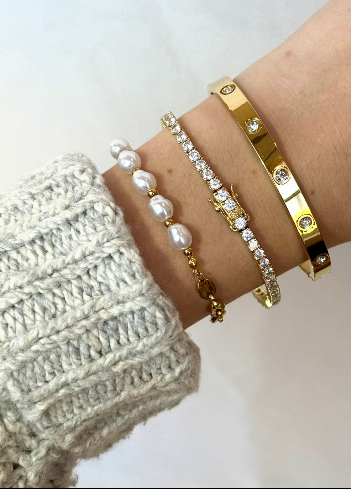 Luna Mood Bangle | Gold