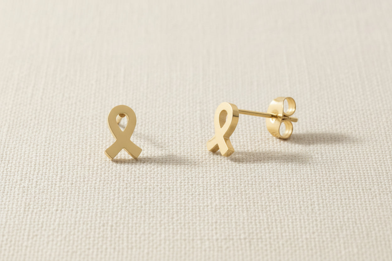 Tiny Hope Studs | Gold