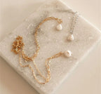 Delilah Pearl Necklace | Gold & Silver