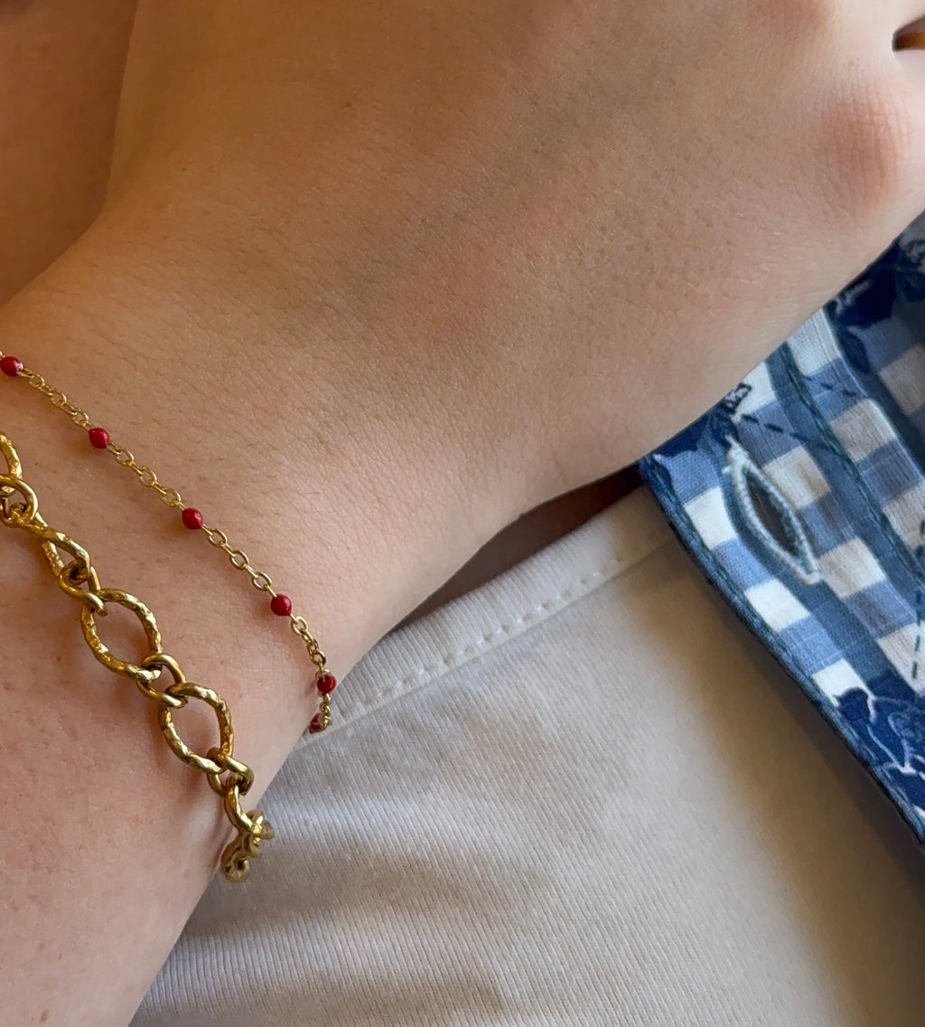 Fern Red Bracelet