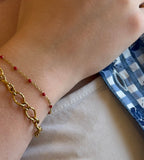 Fern Red Bracelet