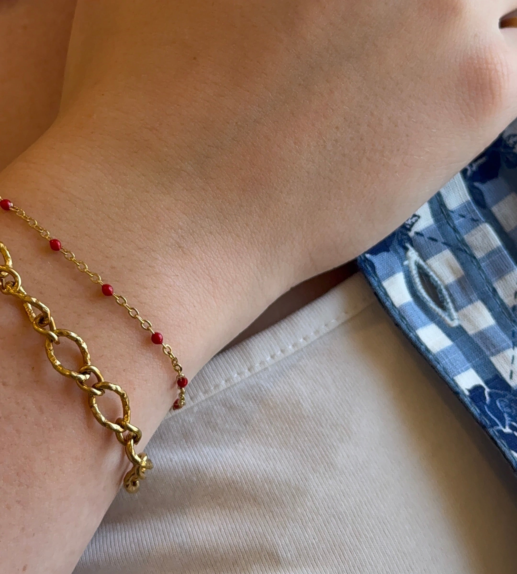 Fern Red Bracelet