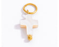Shell Cross Charm