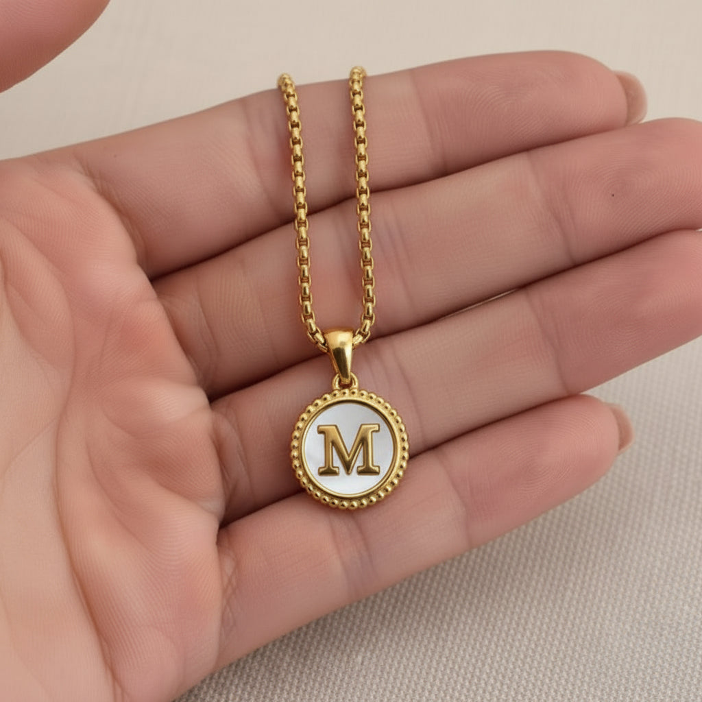 Sage Initial Necklace | Gold