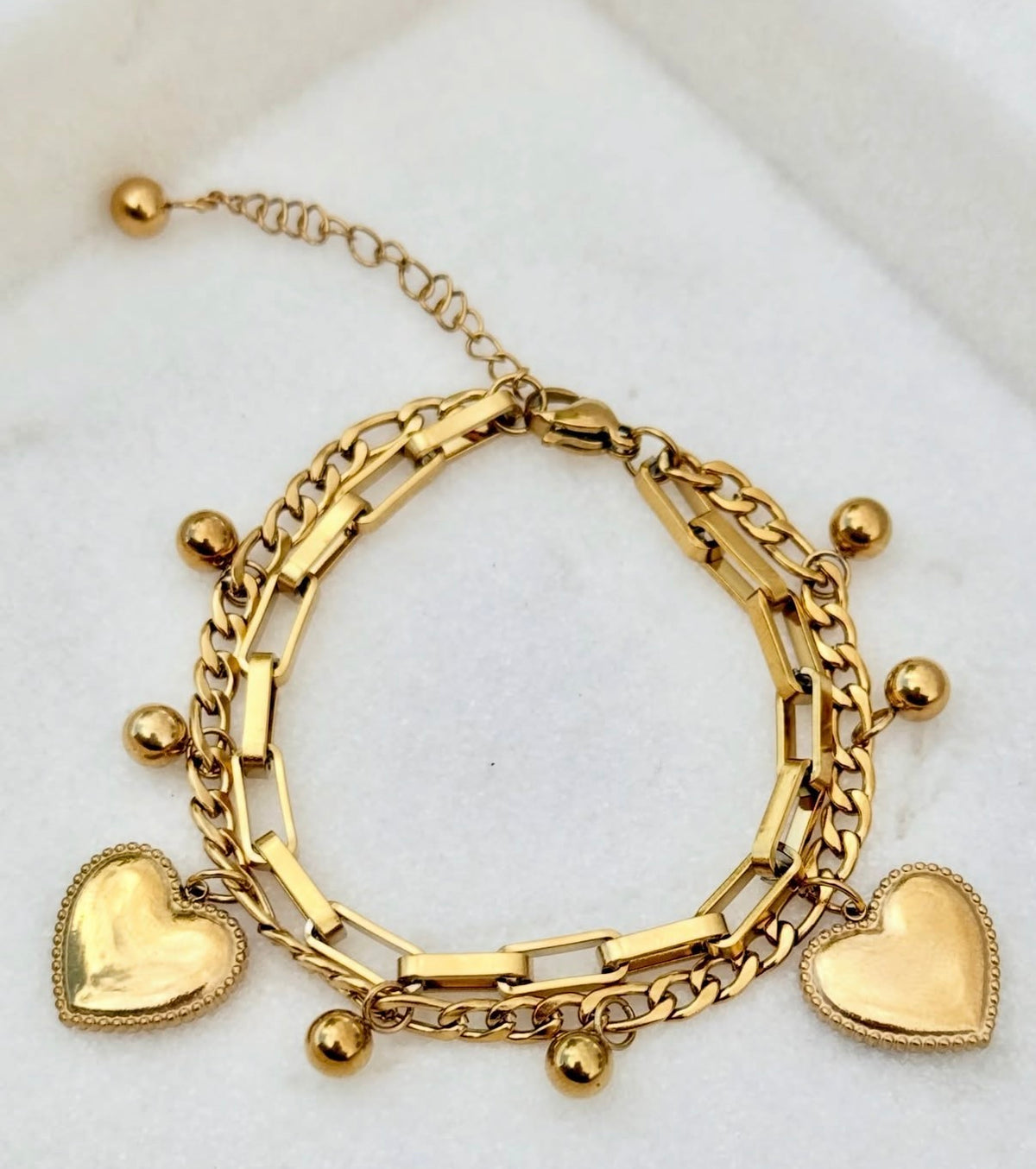 Libbie Heart Bracelet | Gold