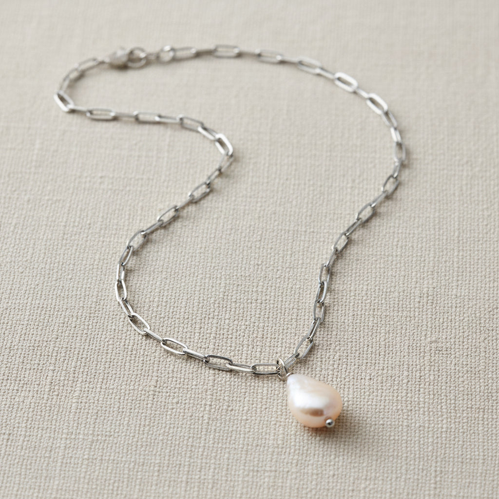 Delilah Pearl Necklace | Gold & Silver