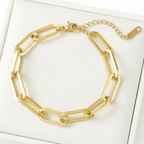 Louisa Paperclip Bracelet | Gold