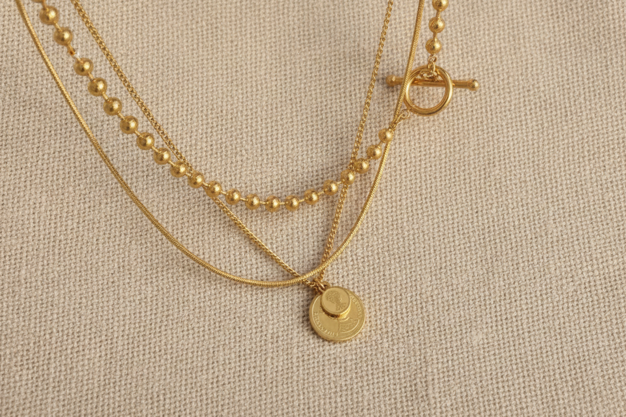 Ella Coin Necklace | Gold